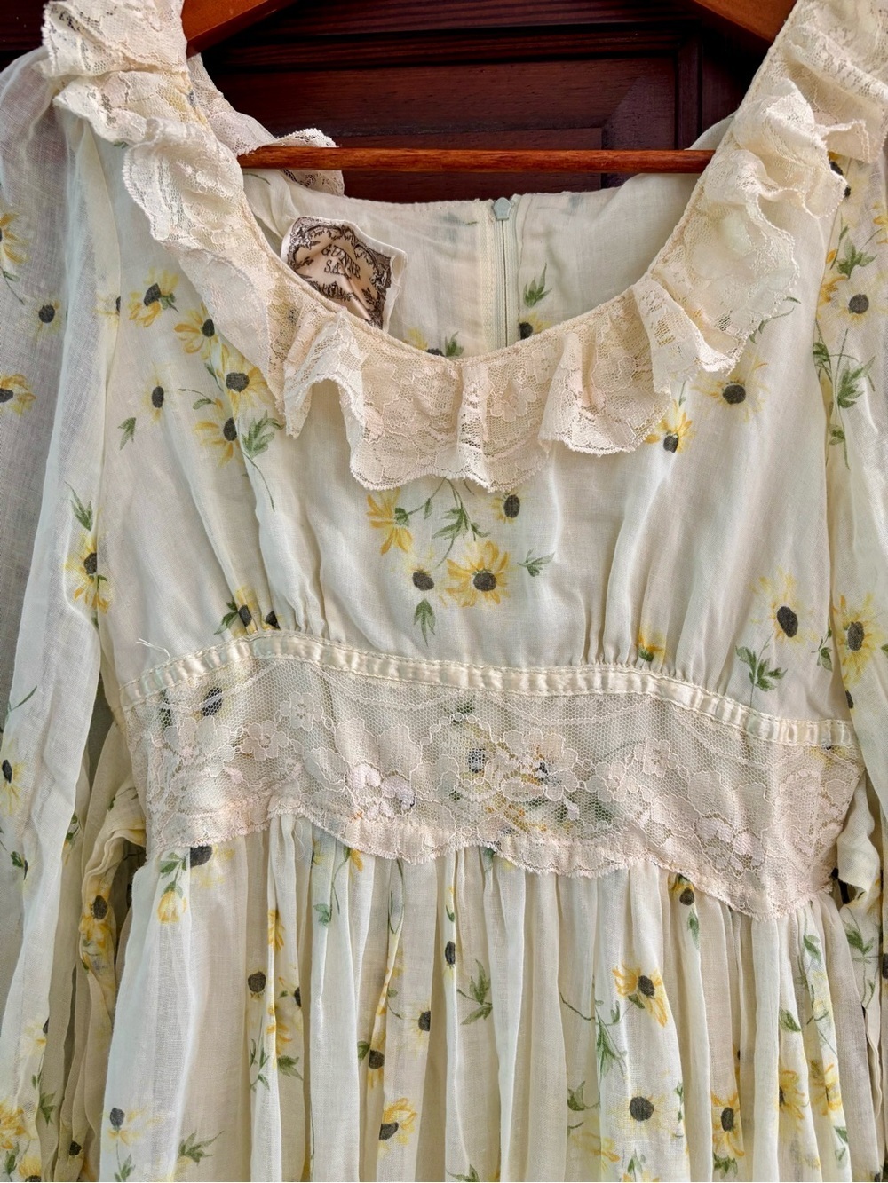 Gunne Sax vintage 1970s Gunne Sax prairie dress by Jessica McClintock - Picture 3 of 12